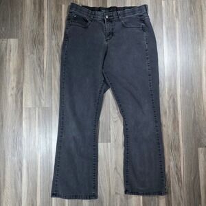 Lee Sinfully Soft Womens Charcoal Gray Bootcut Jeans Size 12M Stretch Denim
